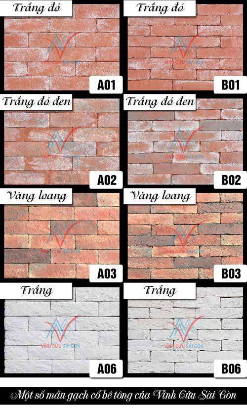 gạch cổ ốp tường hoàn toàn mới - giá rẻ - Vĩnh Cửu Sài Gòn