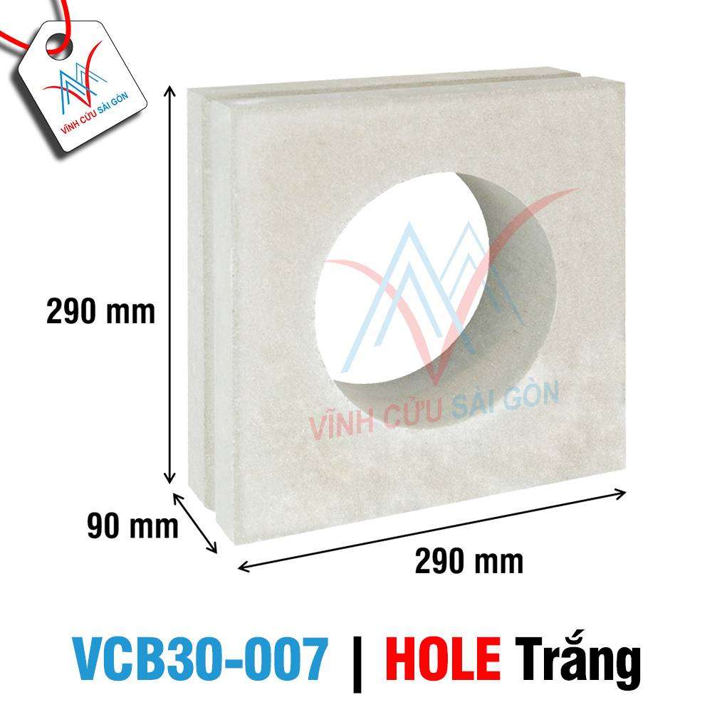 Bông gió mỹ thuật VCB30-007 trắng (290x290x90 mm)