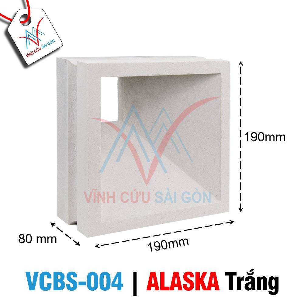 Bông gió mỹ thuật VCBS-004 trắng (190x190x80 mm)