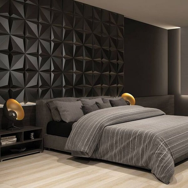 Chọn gạch trang trí 3D cho phòng ngủ