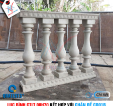 Bộ lục bình CTLT 08H70 và chân đế CD01B