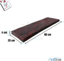 Bê tông giả gỗ B13 Đen nâu