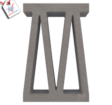 Bông gió mỹ thuật VCBS-015 xi măng (300x200x80 mm)