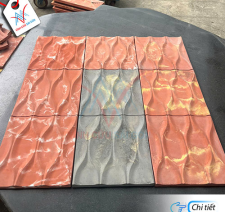 Gạch 3D gợn sóng