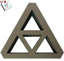 Bông gió mỹ thuật VCBS-007 xi măng (295x295x65 mm)