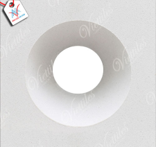 Bông gió mỹ thuật VCB-045 trắng (190x190x65 mm)