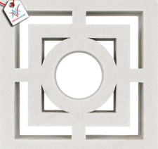 Bông gió mỹ thuật VCB30-001 trắng (290x290x90 mm)