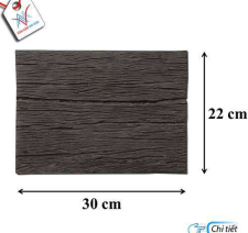 Bê tông giả gỗ - B11 (30x22x4cm) màu Đen