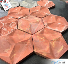 Gạch 3D lục giác 3 cánh