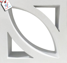 Bông gió mỹ thuật VCB30-019 trắng (290x290x90 mm)