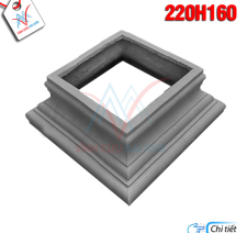 Đầu trụ vuông 220H160
