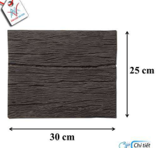 Bê tông giả gỗ - B11 (30x25x4cm) màu Đen