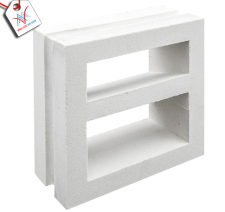 Bông gió mỹ thuật VCBS-013 trắng (190x190x80 mm)