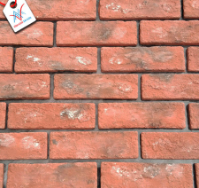 Gạch cổ trắng đỏ đen A02