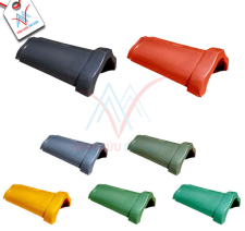 Ngói nóc 360 tráng men màu Đất Việt