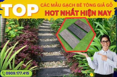 10+ Mẫu bê tông giả gỗ đẹp, sang trọng, phù hợp mọi công trình