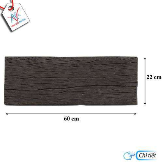 Bê tông giả gỗ - B12 (60x22x4cm) màu Đen