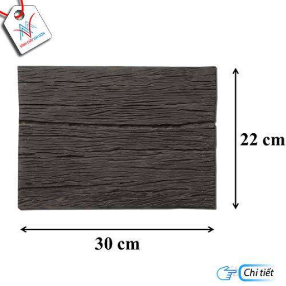 Bê tông giả gỗ - B11 (30x22x4cm) màu Đen