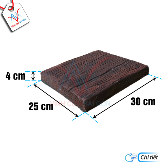 Bê tông giả gỗ B11 Đen nâu