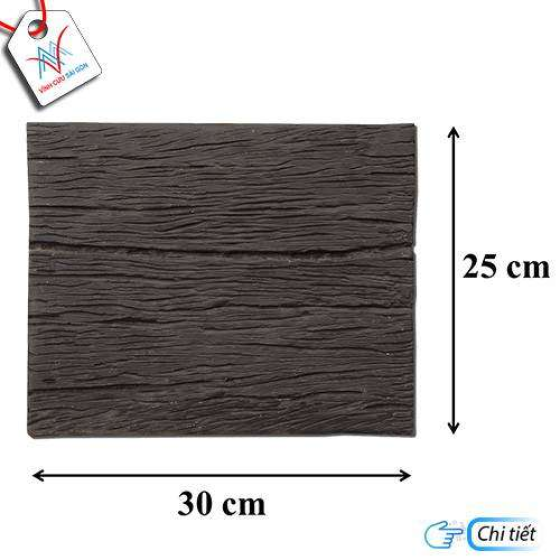Bê tông giả gỗ - B11 (30x25x4cm) màu Đen