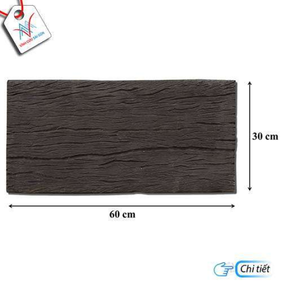 Bê tông giả gỗ - B12 (60x30x4cm) màu Đen
