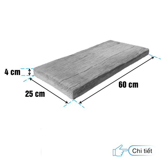 Bê tông giả gỗ B12 Xám