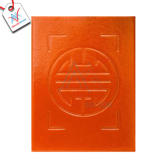 Ngói màn chữ Thọ tráng men đỏ Hạ Long