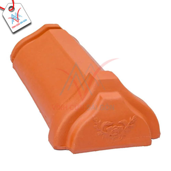 Ngói nóc 360 bịt đầu hoa văn Đất Việt