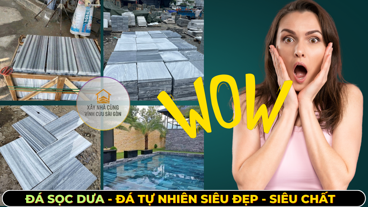 đá sọc dưa lát hồ bơi