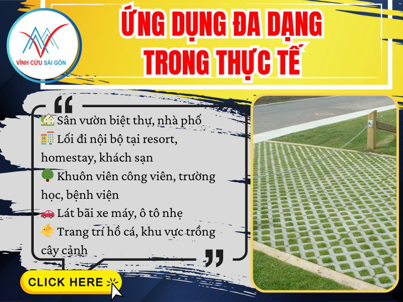 Gạch trồng cỏ 8 lỗ