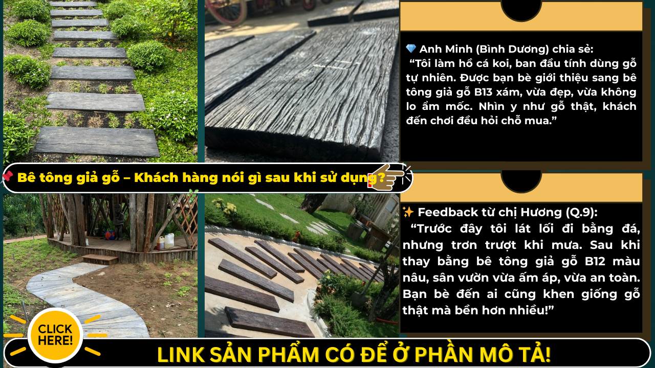 bê tông giả gỗ