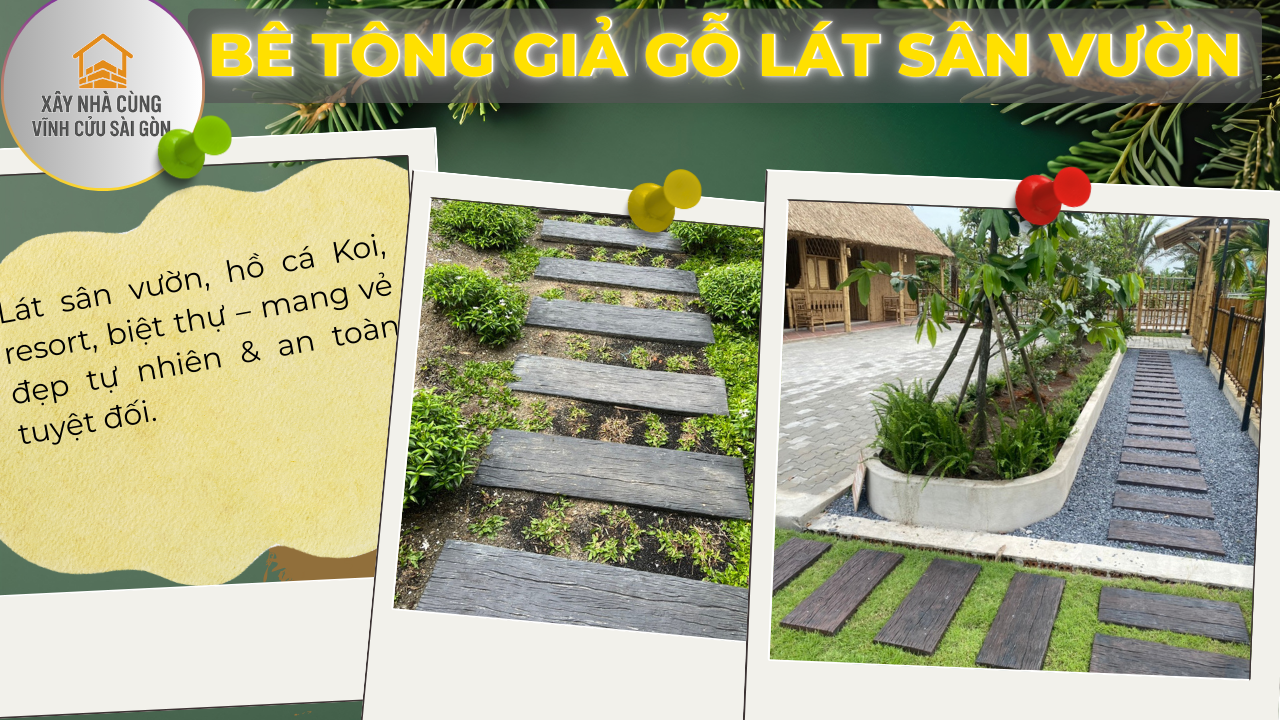 bê tông giả gỗ