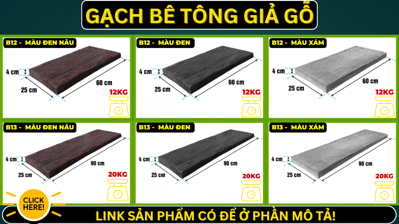 bê tông giả gỗ