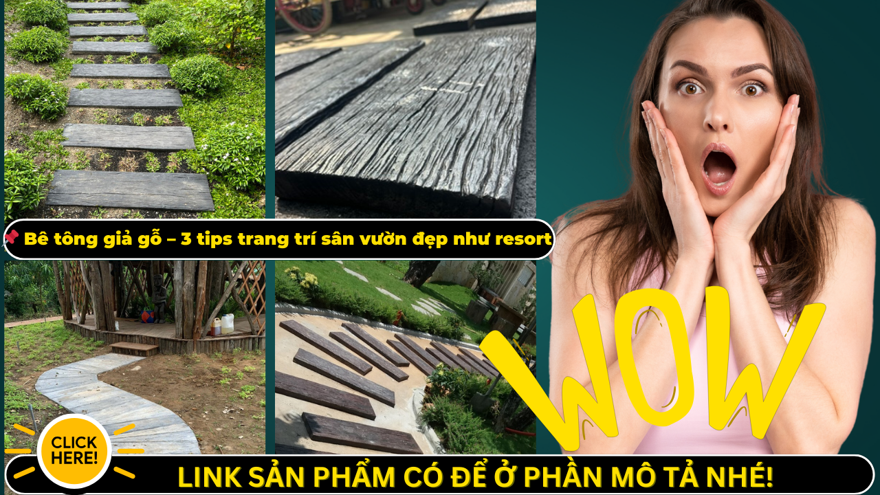 bê tông giả gỗ