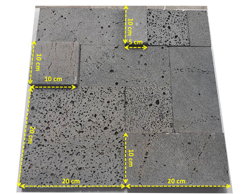 Đá tổ ong xám 4 size – Tạo họa tiết phá cách