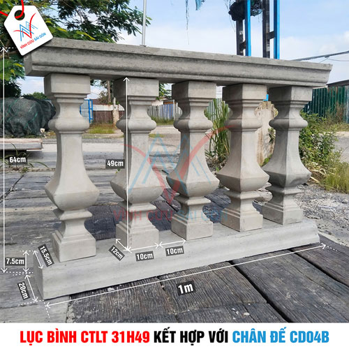 Bộ lục bình CTLT 31H49 và chân đế CD04B