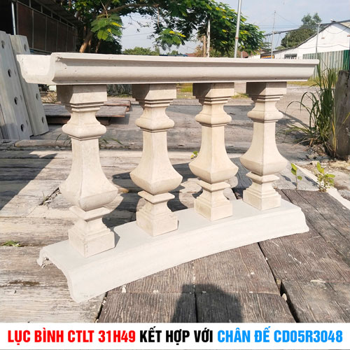 Chân đế 05R3048 kết hợp với lục bình CTLT 31H49