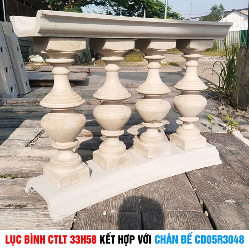 Chân đế 05R3048 kết hợp với lục bình CTLT 33H58
