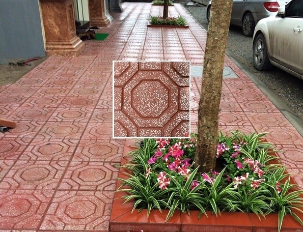 Dòng gạch lát vỉa hè thông dụng đang được ưu chuộng