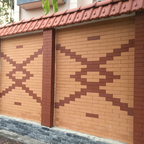 Công trình thực tế sử dụng Gạch thẻ Hạ Long 24x6 màu kem vàng