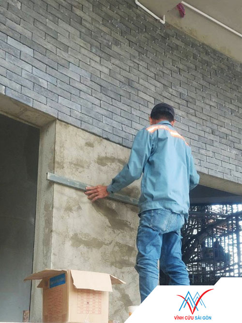 Công trình thực tế sử dụng sản phẩm gạch cổ xám A05
