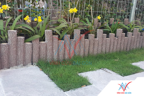 Công trình thực tế sử dụng bó vỉa gốc me cụm N