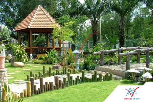 Công trình thực tế sử dụng Bó vỉa gốc tre vàng (cụm F)