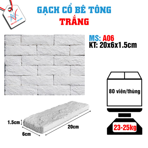 Gạch cổ trắng A06