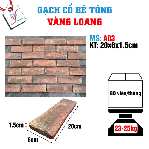 Gạch cổ vàng loang A03