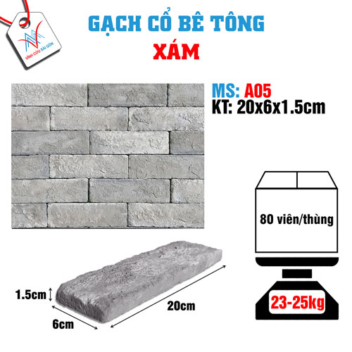 Gạch cổ xám A05