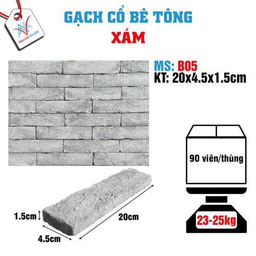 Gạch cổ xám B05
