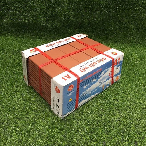 Gạch thẻ Đất Việt 24x6 - màu đỏ