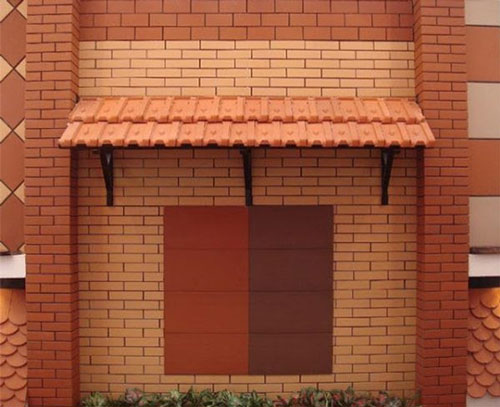 Công trình thực tế sử dụng Gạch thẻ Đất Việt 24x6 - màu kem vàng
