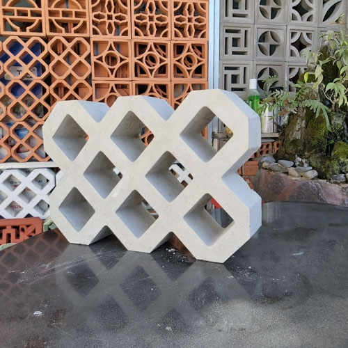 Gạch trồng cỏ 8 lỗ láng không vát cạnh